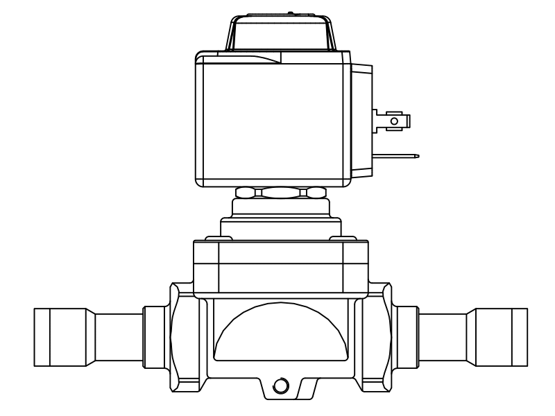 常閉電磁閥1049/7A7,內連焊接接頭,活塞先導式