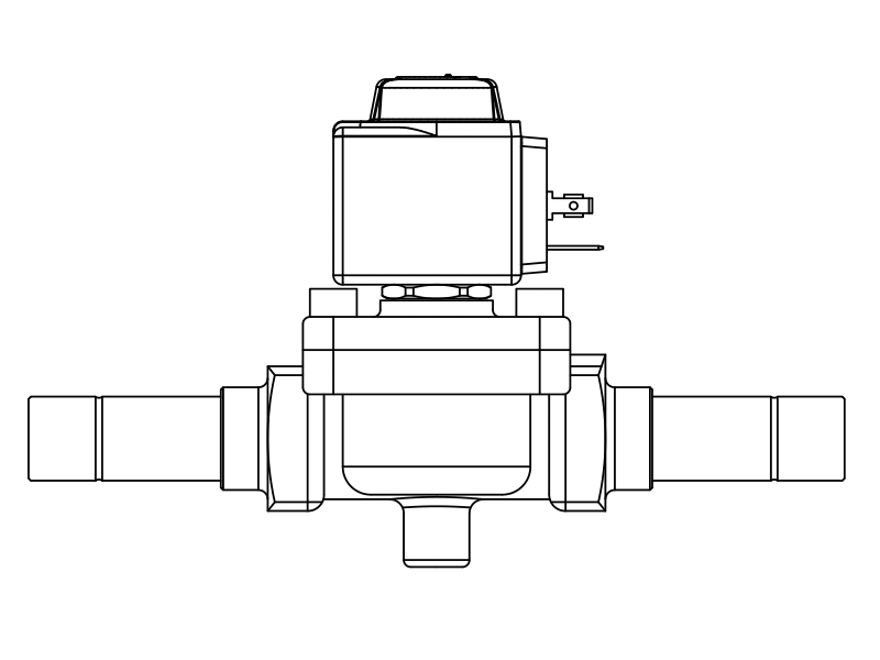 常閉電磁閥1058/5A7,內連焊接接頭,活塞先導式